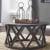Ashley Sharzane - Grayish Brown - Round Cocktail Table Living Room