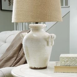 Ashley Accents Mahfuz- Beige Ceramic Table Lamp (1/CN)
