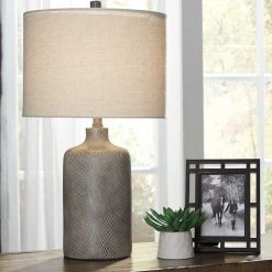 Ashley Linus- Antique Black Ceramic Table Lamp (1/CN)