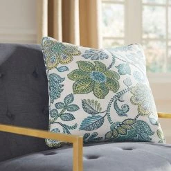 Ashley Miriam- Blue/Cream Pillow