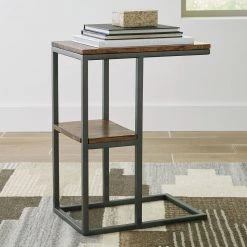 Ashley Forestmin Natural/Black Accent Table