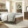 Ashley Bedroom Flynnter King Bed With Dresser Mirror & 2 Nightstands