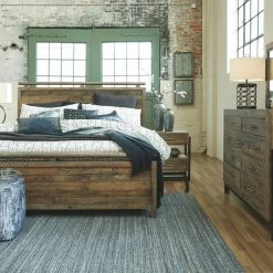 Ashley Bedroom Sommerford King Bed With Dresser Mirror & 2 Nightstand