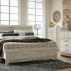 Ashley Bedroom Bellaby Whitewash Queen Bed With Dresser & Mirror