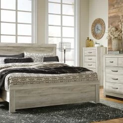 Ashley Bedroom Bellaby Whitewash Queen Bed With Dresser & Mirror