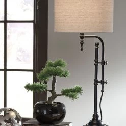 Ashley Anemoon Black Metal Table Lamp (1/CN) Accents