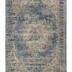 Ashley South Blue/Tan Medium Rug Accents