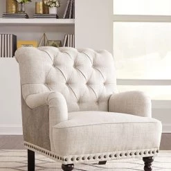 Ashley Tartonelle- Ivory/Taupe Accent Chair Chairs
