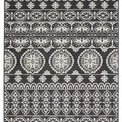 Ashley Jicarilla Black/White Large Rug Accents