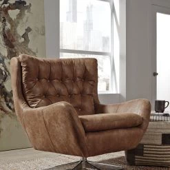 Ashley Velburg- Brown Accent Chair Chairs