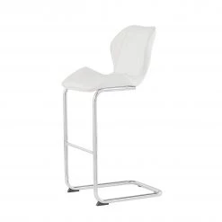 Global Dining Room D1503 White Bar Stool