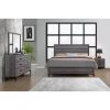 Global Bedroom Kate Grey Queen Bed And Dresser With Mirror