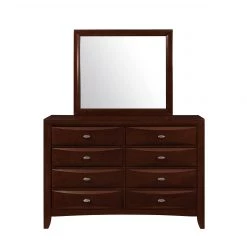 Global Bedroom Linda - New Merlot Dresser And Mirror