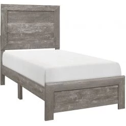 Home Elegance Corbin Gray Twin Bed In A Box Bedroom